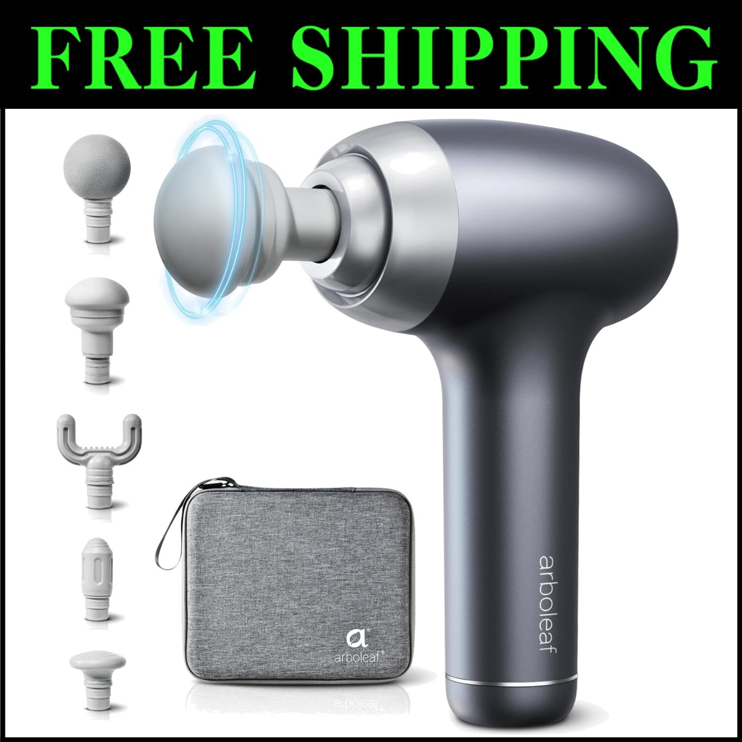 5-Speed Deep Tissue Massage Gun for Back and Neck Pain Relief - FSA Eligible