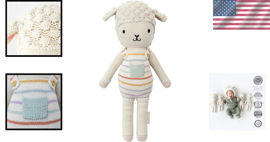 Avery The Lamb 13" Handcrafted Doll - Supports 10 Meals for Every Purchase
