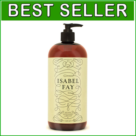 Natural Water-Based Personal Lubricant for Sensitive Skin - 32 oz, Glycerin-Free