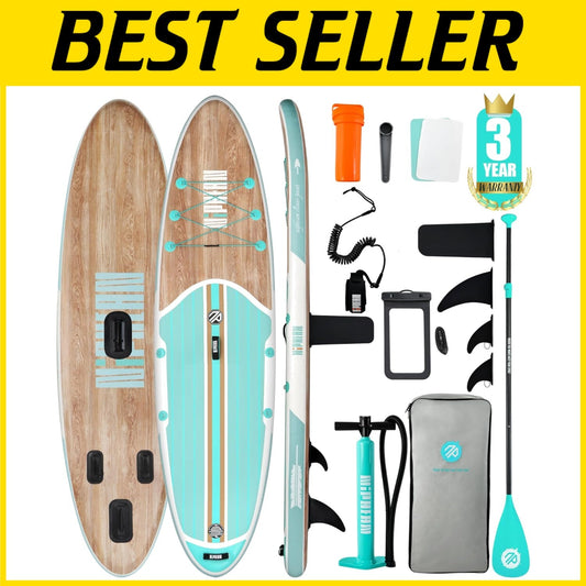 Versatile 10’6’’ Inflatable Paddle Board with Full Accessories Set - Mint