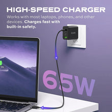 Load image into Gallery viewer, Compact 65W GaN Charger with 3 Ports - Fast Charging for Devices Everywhere