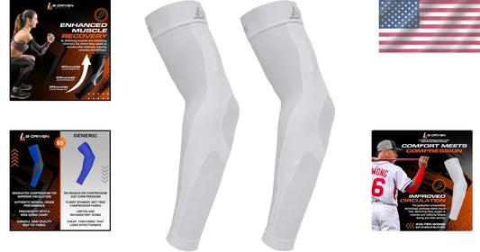 Durable & Breathable Graduated Compression Arm Sleeves for Enhanced Performance