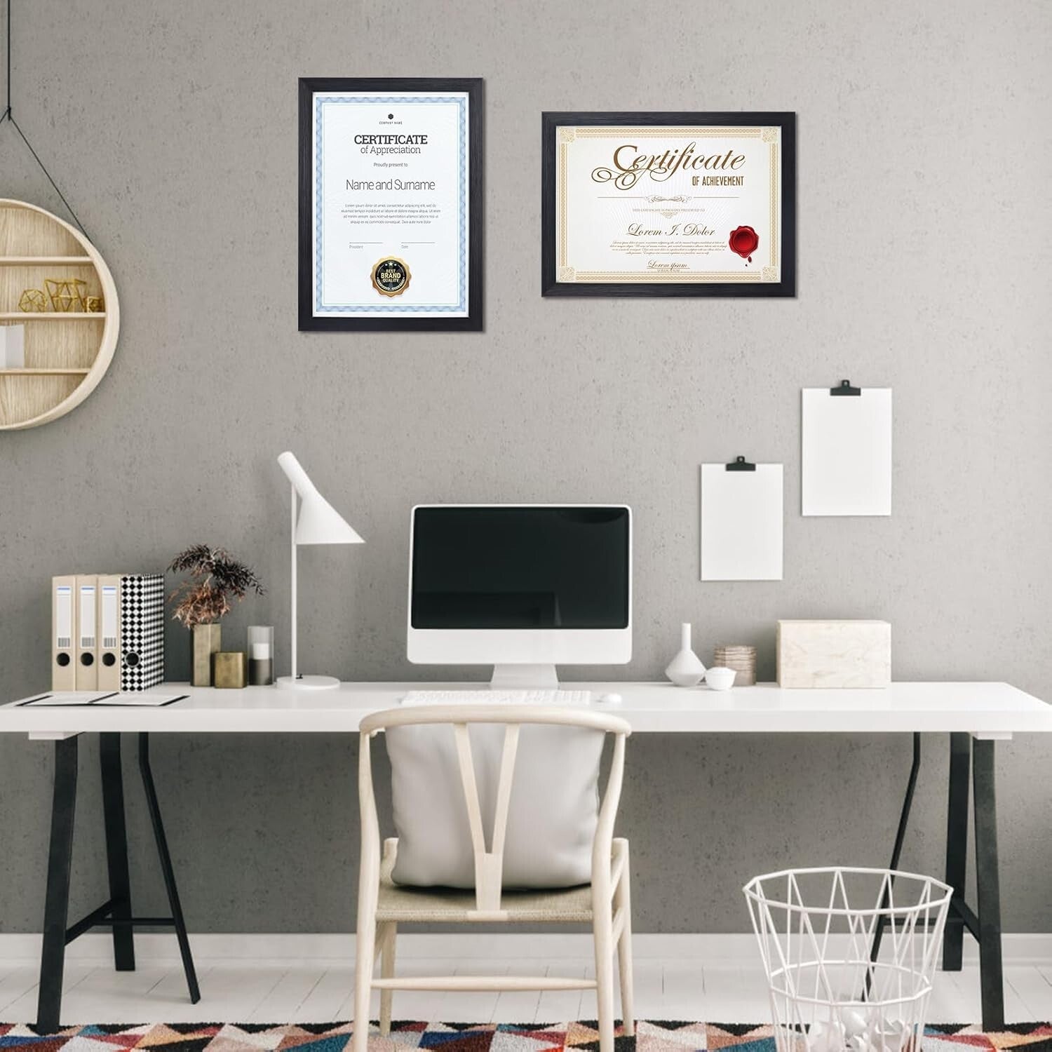 Elegant A4 Black Picture Frame Set of 12 for Stylish Wall and Tabletop Displays