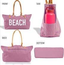 Load image into Gallery viewer, Stylish Waterproof Beach Bag with Pockets - Eco-Friendly Vegan Leather