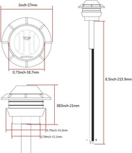 Load image into Gallery viewer, Durable 3/4 Inch LED Clearance Lights - Red &amp; Clear Lens for Trucks/Trailers
