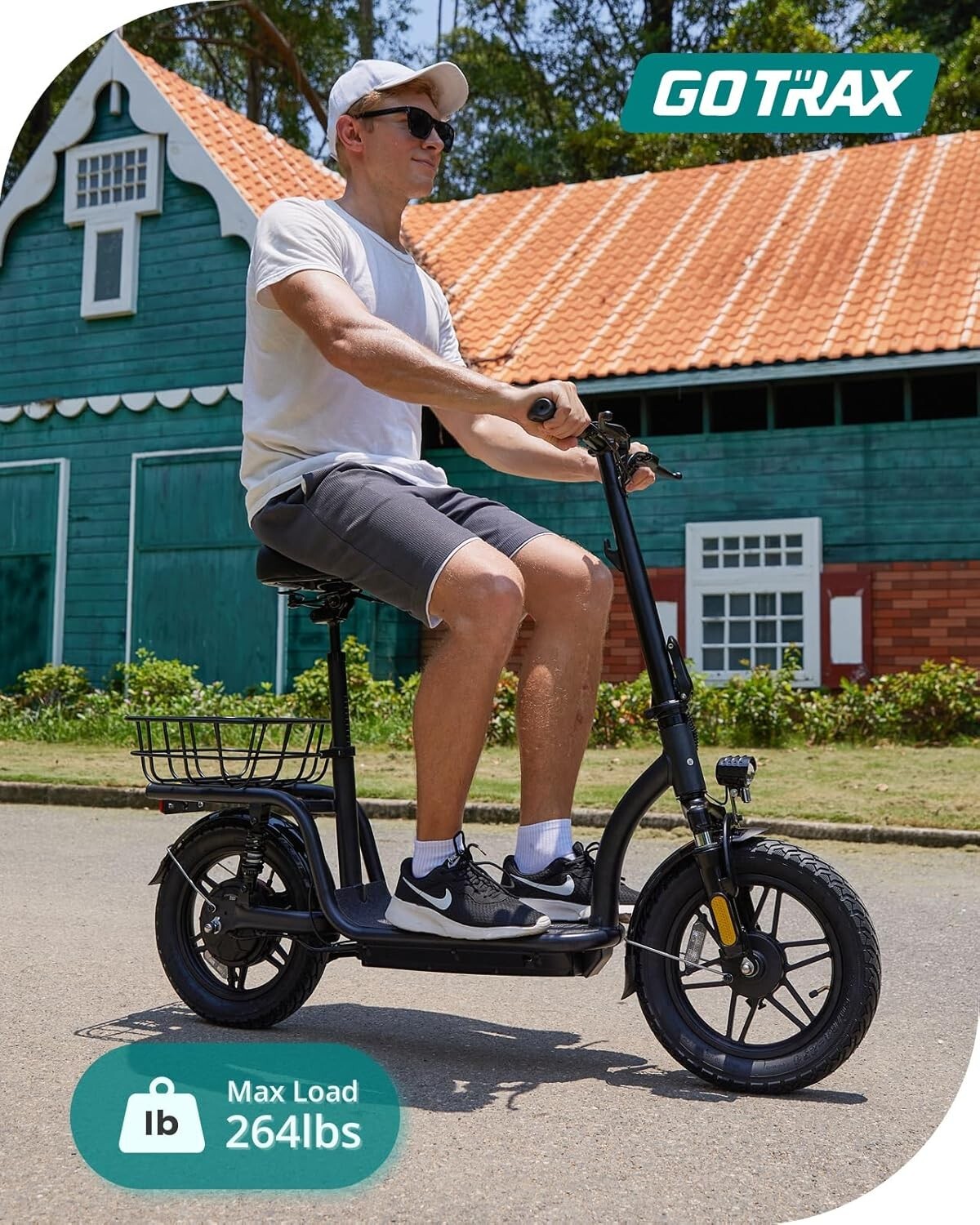Adult Electric Commuter Scooter - Quiet Ride, Dual Drum Brakes, Wide Deck, 20mph