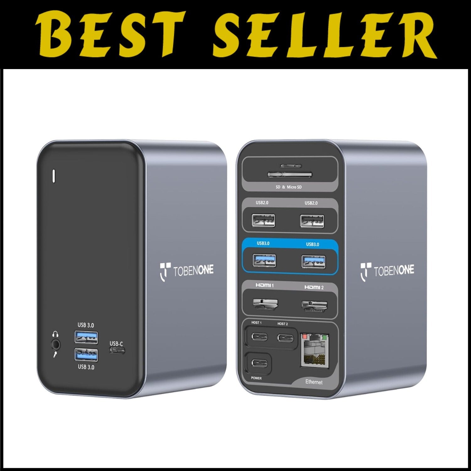 Super-Speed Dual HDMI USB C Dock for MacBook Pro – Enhanced Productivity Hub