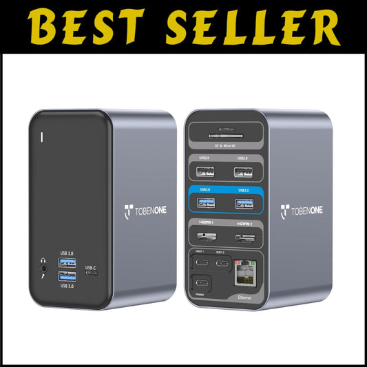 Super-Speed Dual HDMI USB C Dock for MacBook Pro – Enhanced Productivity Hub