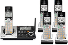 Load image into Gallery viewer, Smart Long-Range DECT 6.0 Cordless Phone with 5 Handsets &amp; Easy-to-Read Display