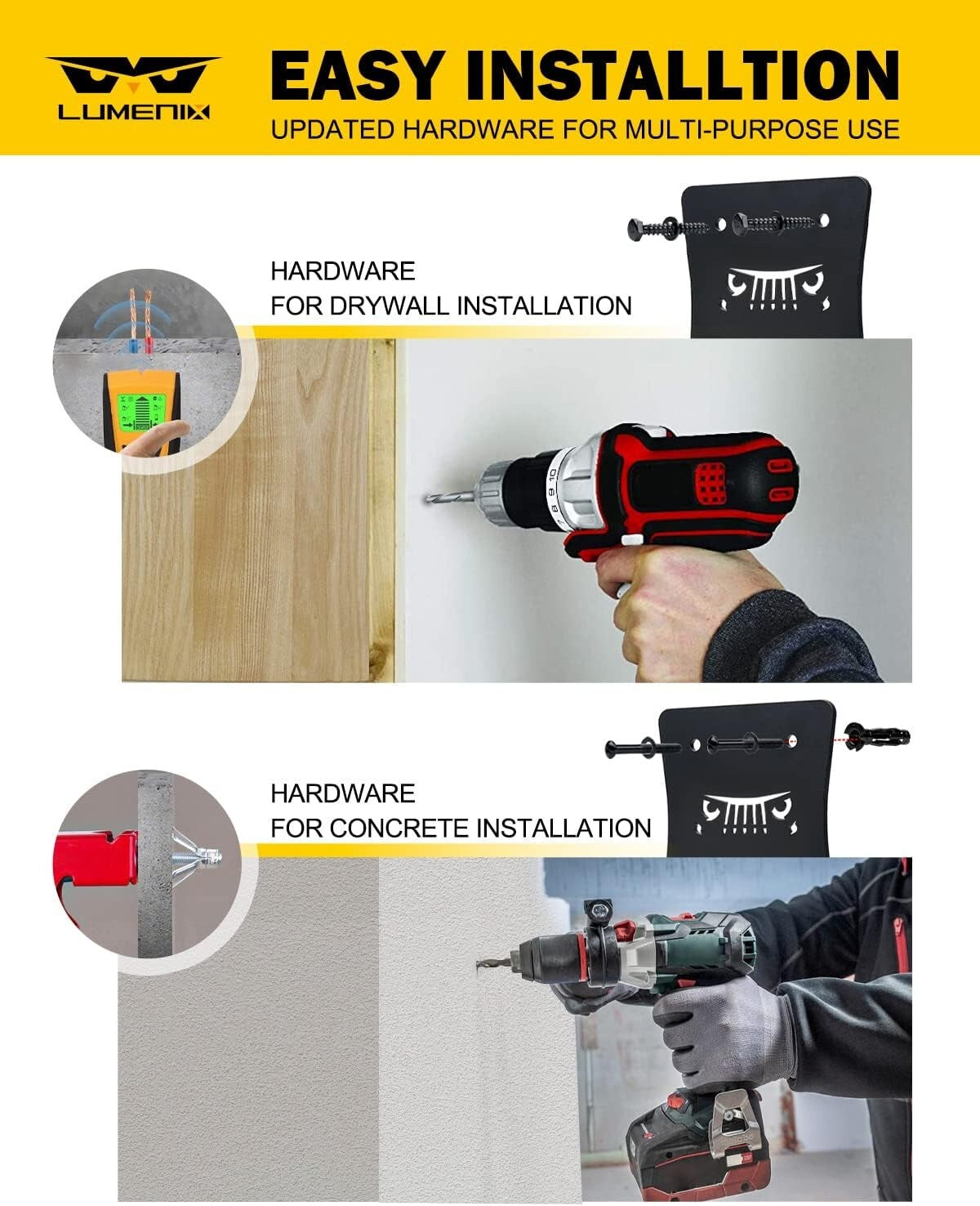 Heavy Duty Jeep Door Storage Hangers - Rust Resistant Bracket Set for All Models