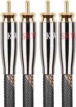 Load image into Gallery viewer, Premium 16.4ft 2RCA Male to Male HiFi RCA Cable with Gold-Plated Connectors