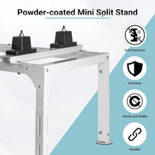 Load image into Gallery viewer, Anti-Vibration Mini Split Ground Stand for Outdoor AC Unit Installation