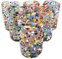 Load image into Gallery viewer, Unique 14 oz Multicolor Drinking Glasses - Eco-Friendly, Lead-Free &amp; Reusable