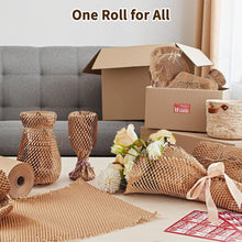 Load image into Gallery viewer, 15''x400' Honeycomb Wrap with 30 Fragile Labels - Ideal for Shipping &amp; Gifts