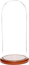 Load image into Gallery viewer, Stylish 5.5" x 13" Rectangular Glass Dome on Walnut Base - Perfect for Displays