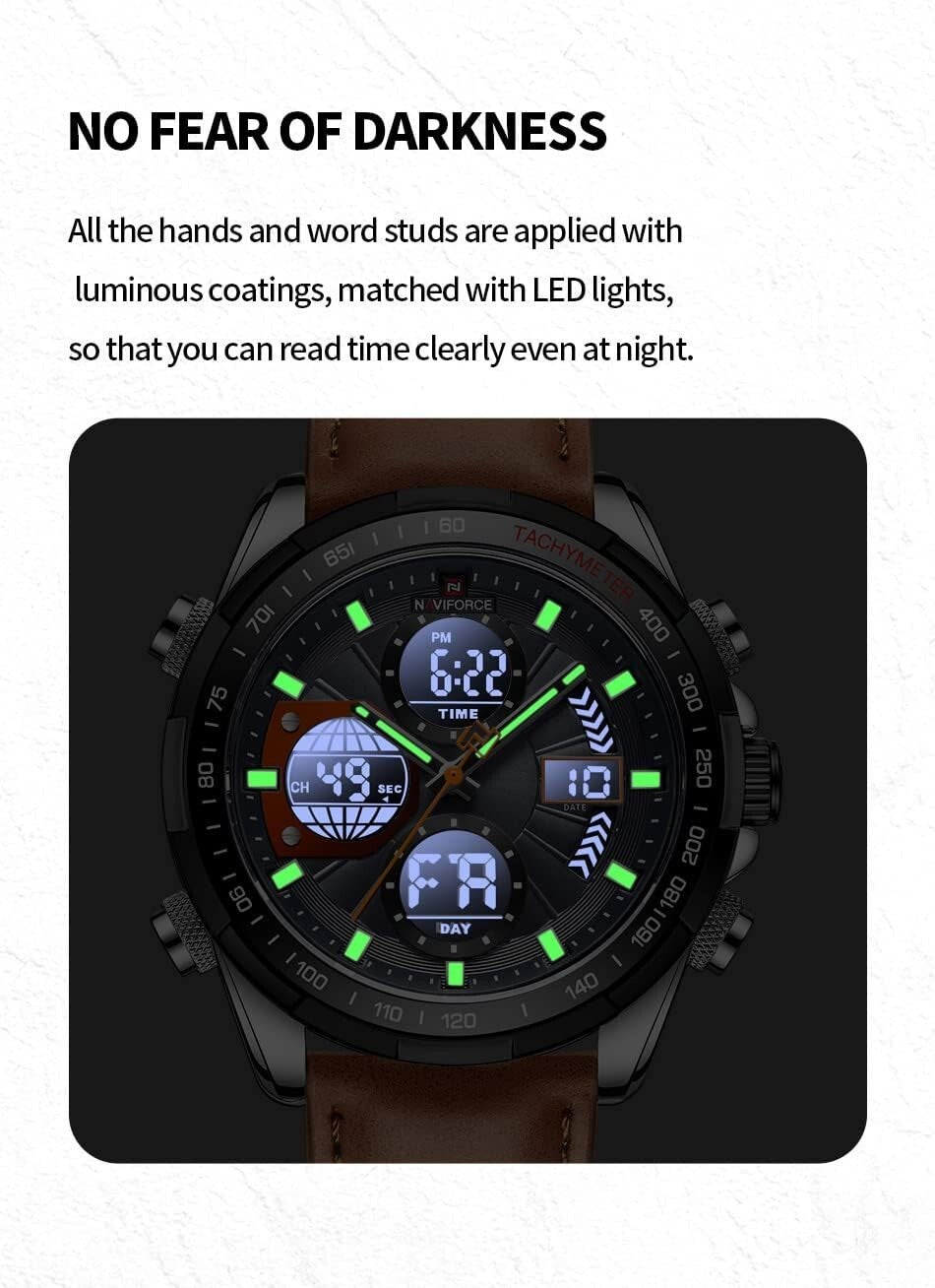 Elegant Men's Military Watch - Stylish Waterproof Fashion for Every Occasion