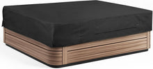Load image into Gallery viewer, Adjustable Black Hot Tub Cover - Fade Resistant &amp; Waterproof, Rectangular 86x67
