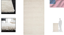 Load image into Gallery viewer, Milan Shag Collection Accent Rug 2' x 4' - Non-Shedding Ivory Elegance
