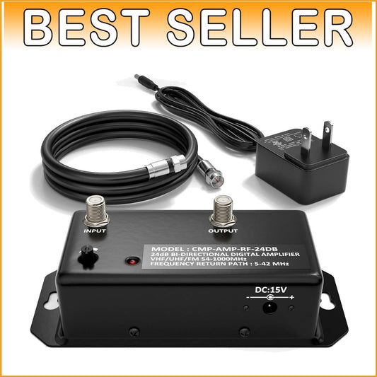 1000 MHz Signal Booster - Heavy Duty Antenna Amplifier for Crystal Clear TV