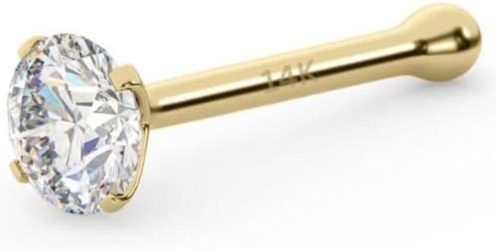 Versatile IGI Certified Diamond Nose Studs in 14K Gold | Perfect Gift Option