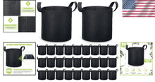 Load image into Gallery viewer, Aeration Fabric Pots 30-Pack 3 Gallon Garden Grow Bags - Resilient and Portable