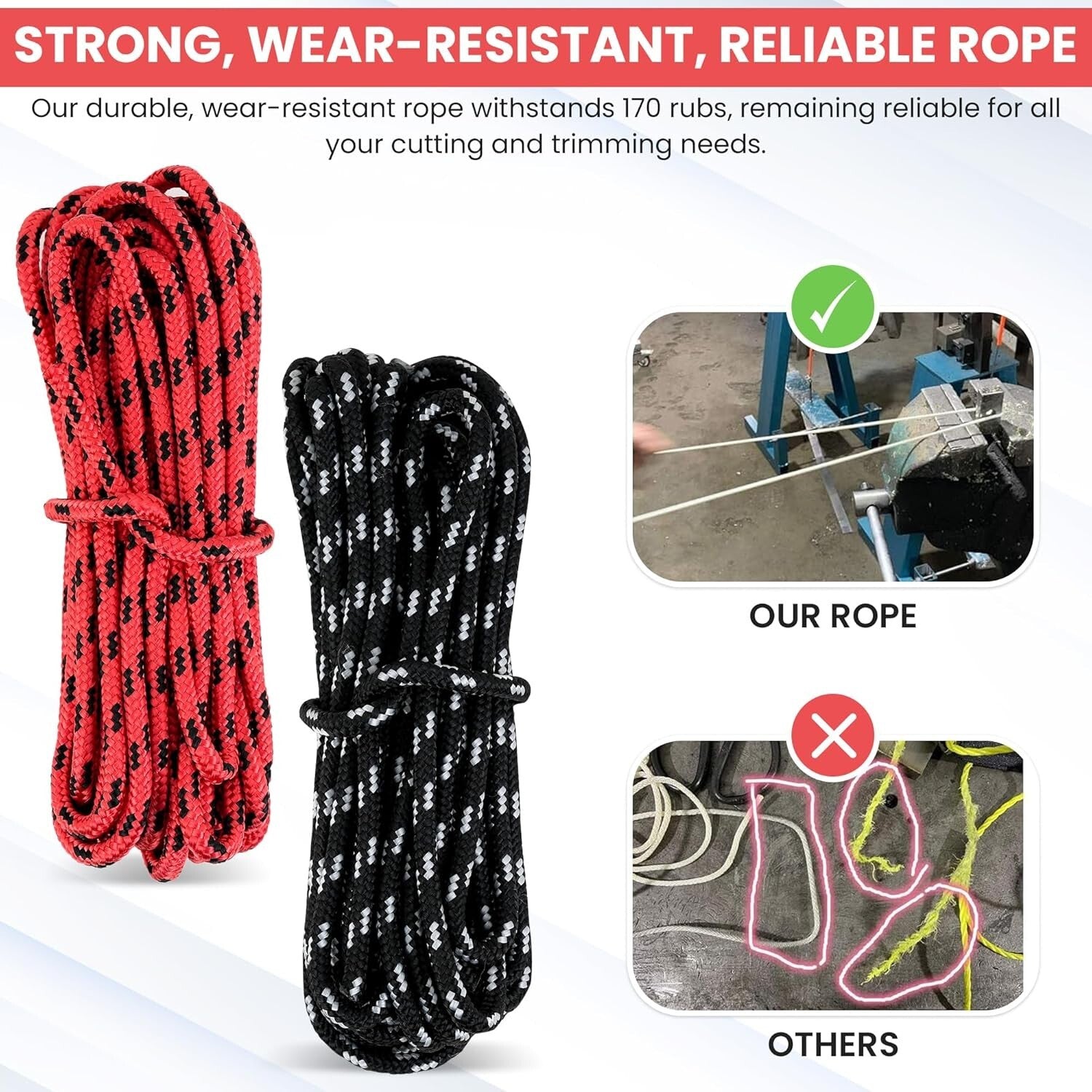 48” High Reach Tree Limb Hand Saw with Ropes & Pouch - Effortless Branch Cutting