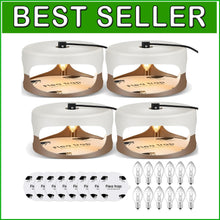 Load image into Gallery viewer, Durable Indoor Flea Light Trap Bundle - 4 Traps with UV Bulbs &amp; Sticky Discs