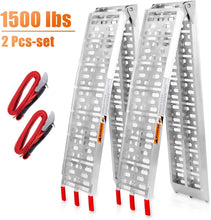 Load image into Gallery viewer, Professional-Grade Aluminum Ramps - 7.5 FT, 750 Lbs Each with Rubber Tips