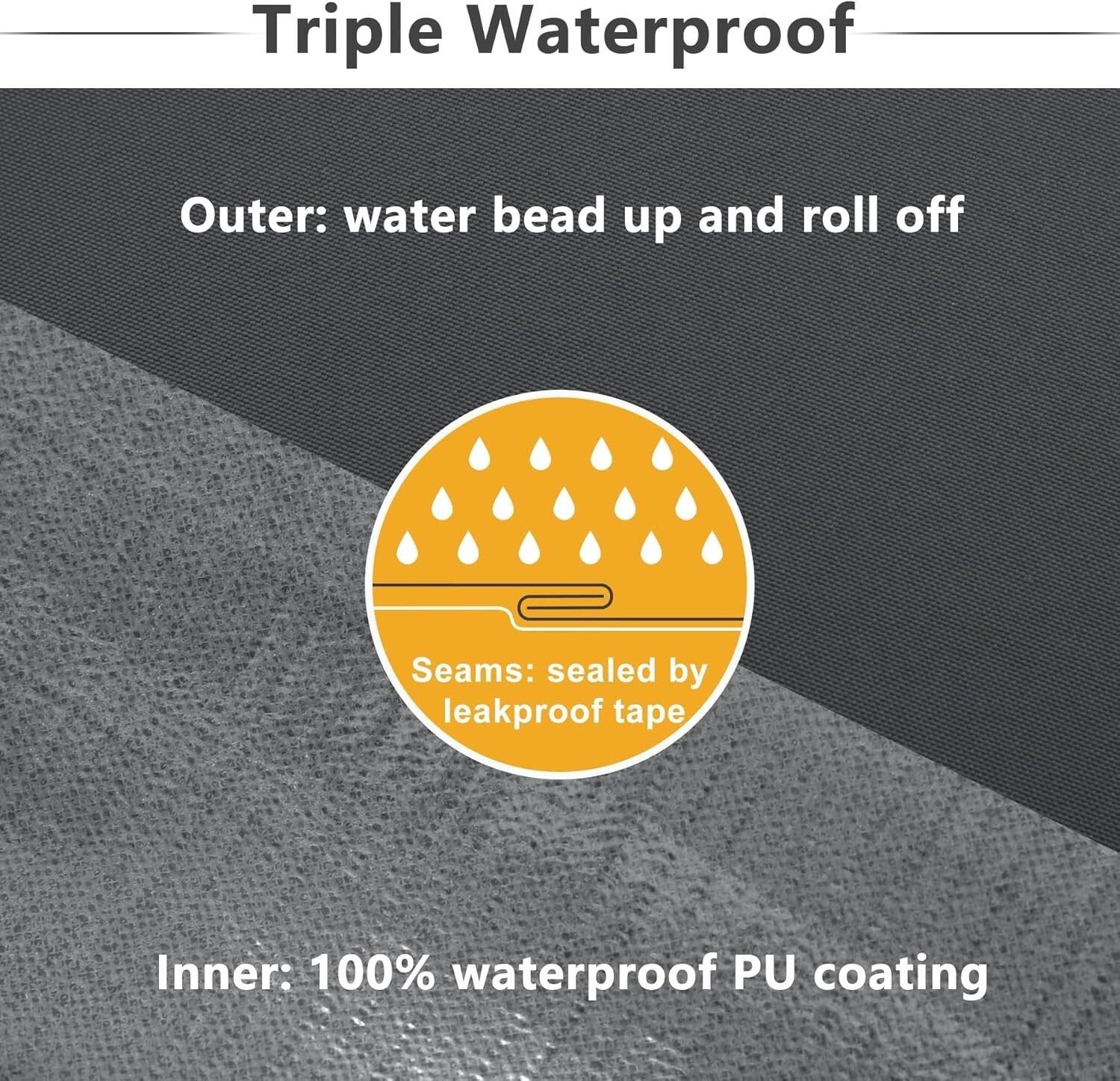 Luxurious 24-Inch Square Cushions for Patio Chairs 4-Inch Thick - Set of 2 Gray