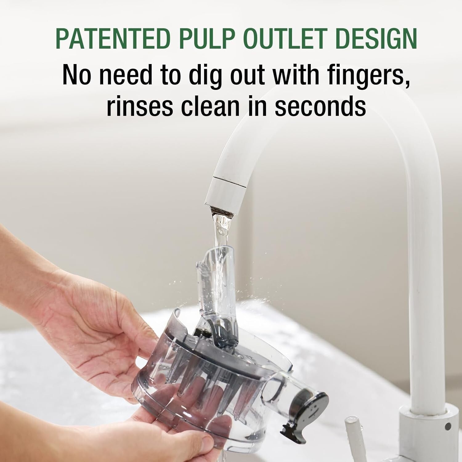 Effortless Cold Press Juicer with 5.3'' Extra Chute - Squeeze Fresh Juice Today