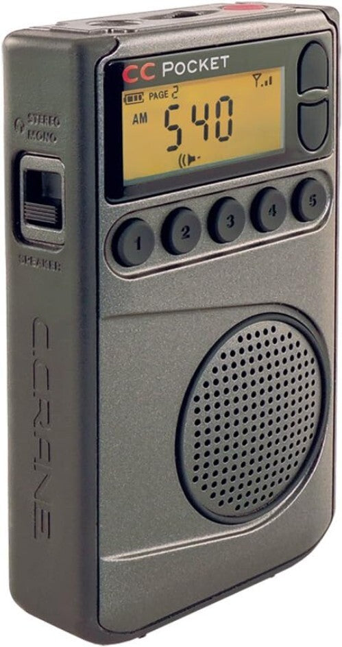 C. Crane CC Pocket AM/FM Radio with NOAA and Sleep Timer - Includes Earbuds