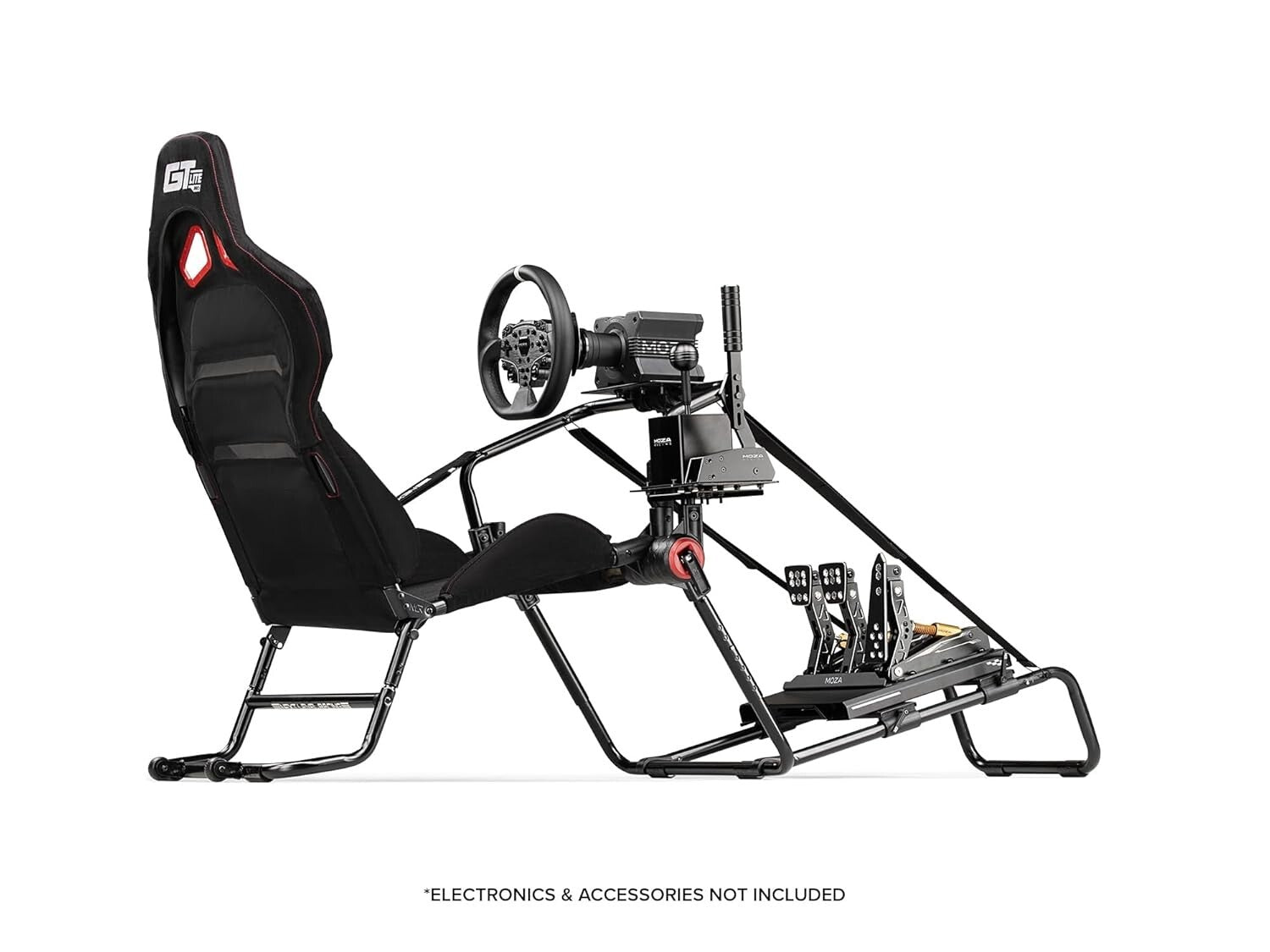Immersive Foldable Racing Cockpit with Breathable Seat & Adjustable Features