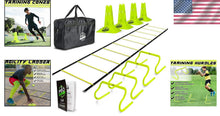 Load image into Gallery viewer, Outdoor Agility Training Equipment Set - Ladder, Hurdles, Jump Rope, and Cones