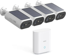 Load image into Gallery viewer, DIY Wireless Solar Security Cameras - 4 Cam Set with Color Night Vision &amp; Alerts