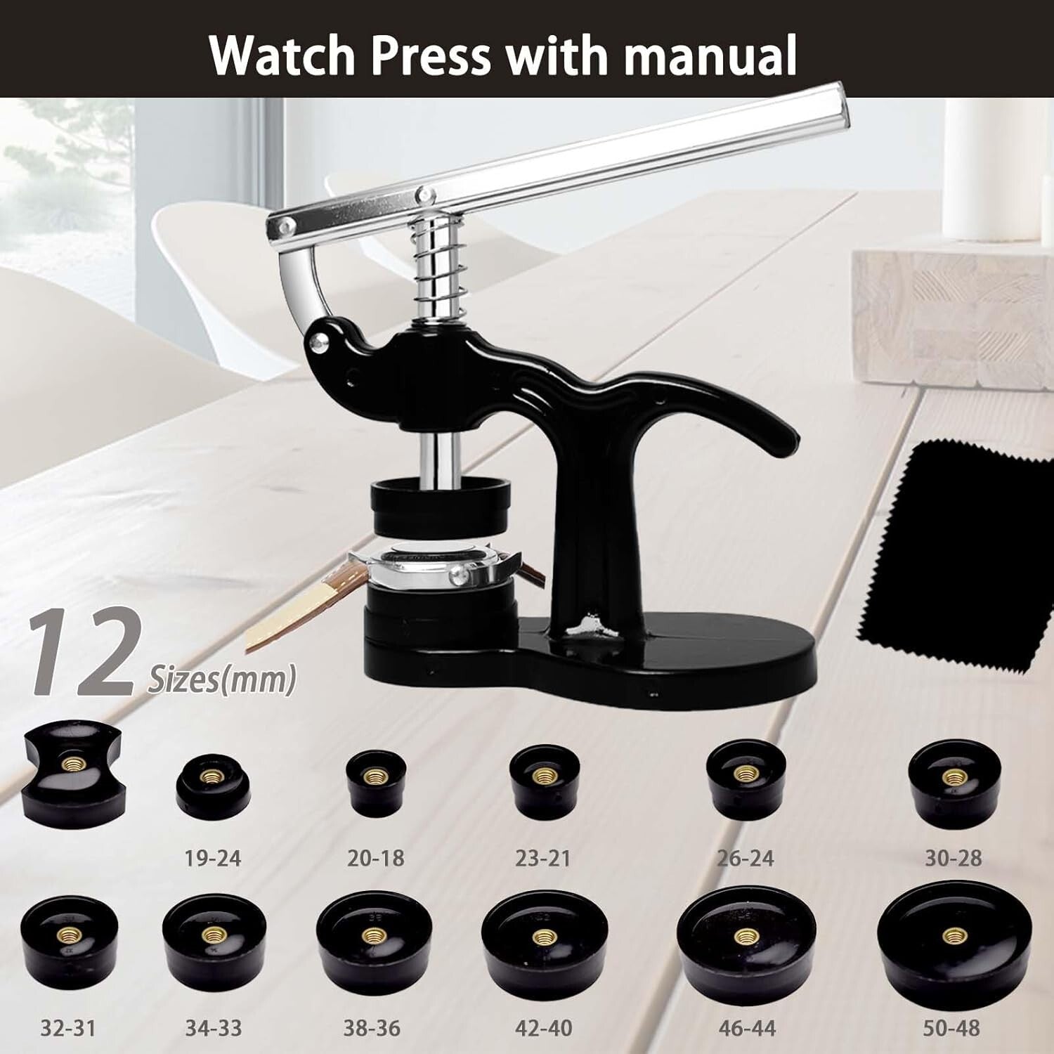 All-in-One Watch Repair Kit with Adjustable Case Opener & Link Removal Tools