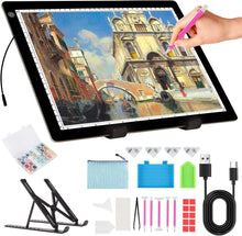 Load image into Gallery viewer, Multi-Functional A4 Dimmable Light Board for Crafting &amp; Drawing - 0.2'' Thick