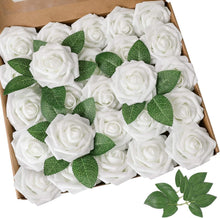 Load image into Gallery viewer, Versatile 100pcs White Foam Roses - Perfect for Weddings, Showers &amp; More
