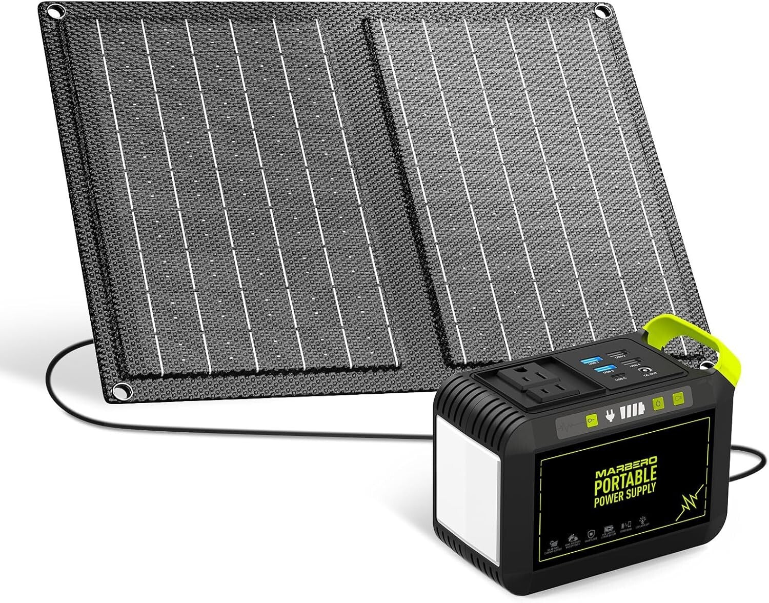 88.8Wh Solar Generator with 21W Panel - Portable Power for Camping & Emergencies