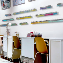 Load image into Gallery viewer, Removable Anti-Slip 6-Tier Nail Polish Wall Shelf - Holds 150 Bottles Securely