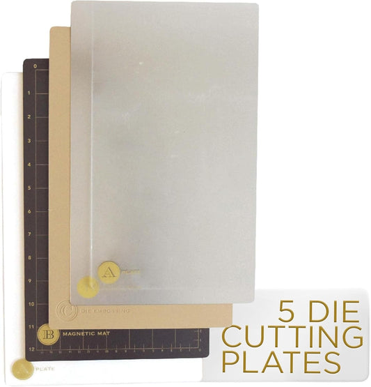 Empress Die Cutting & Embossing Plates Set - Large 8.6 x 13.5 for Precision C...