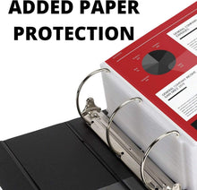Load image into Gallery viewer, Extra-Large Heavy-Duty 3-Ring Binder with Crystal Clear Overlay - 2 Pack
