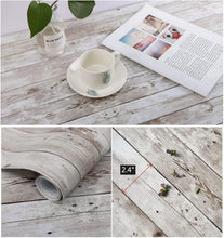 Load image into Gallery viewer, Removable Light Brown Wood Grain Wallpaper - Self-Adhesive for Modern Spaces