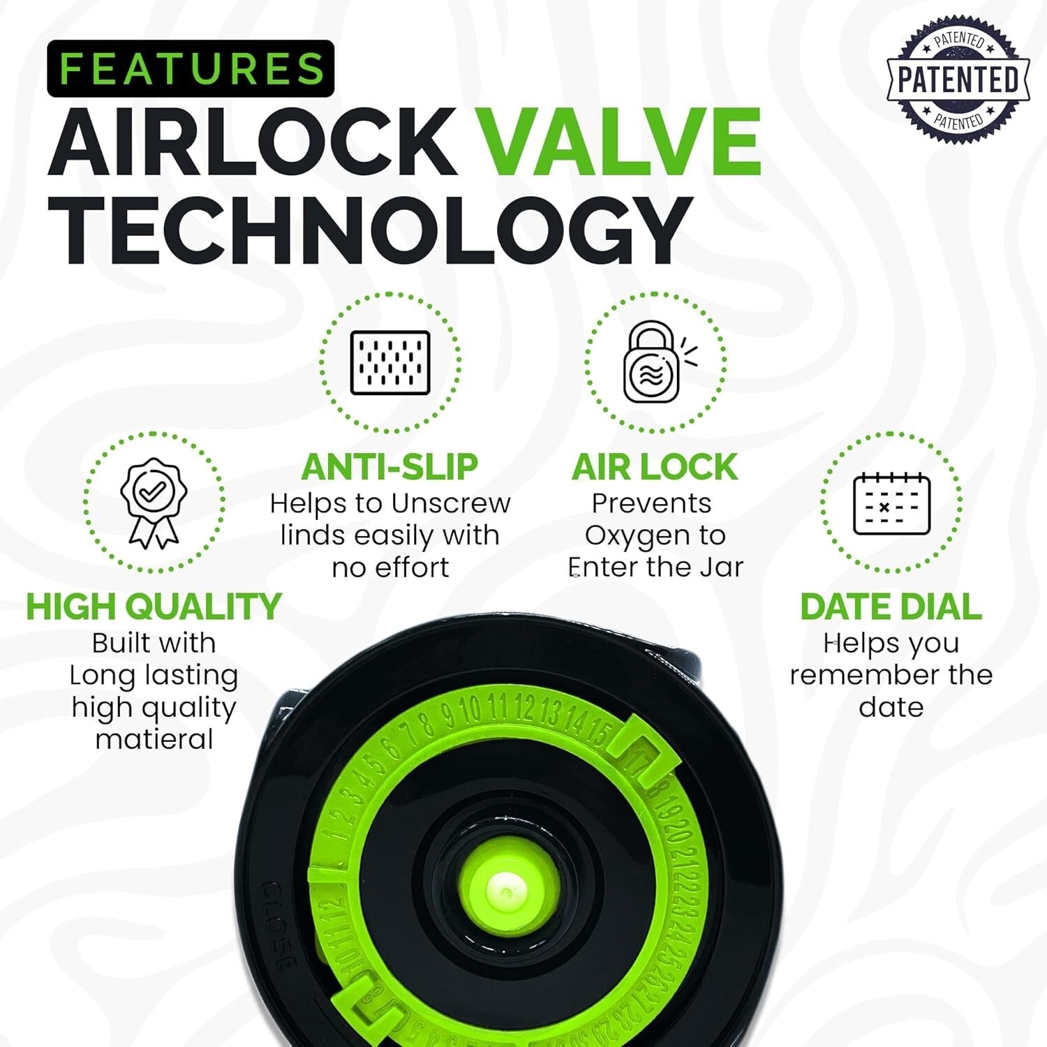 Enhanced 12-Lid Kit for Mason Jars - Effortless Vacuum Sealing with Tracker