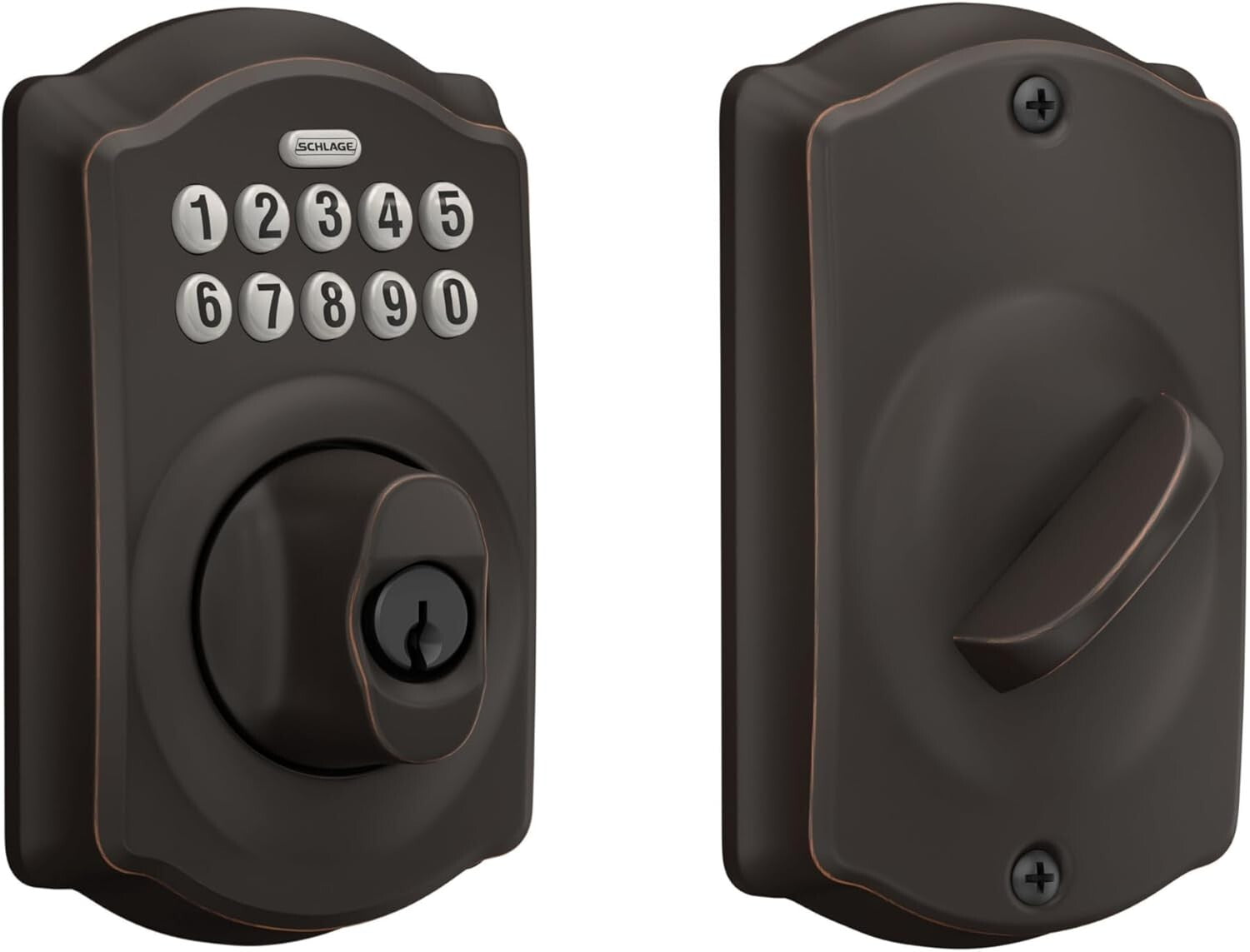 BE365 V CAM 716 Keypad Deadbolt - Illumination & Low Battery Indicator Included