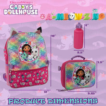 Load image into Gallery viewer, Durable 16" Gabby’s Dollhouse Sequin Backpack Set - Perfect for School Travel