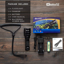 Load image into Gallery viewer, 2000 Lumen Waterproof Diving Flashlight - Rechargeable LED Torch for Adventures