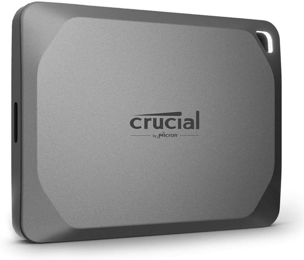 1TB Crucial X9 Pro SSD - USB-C, Compact Design for Photographers & Videographers