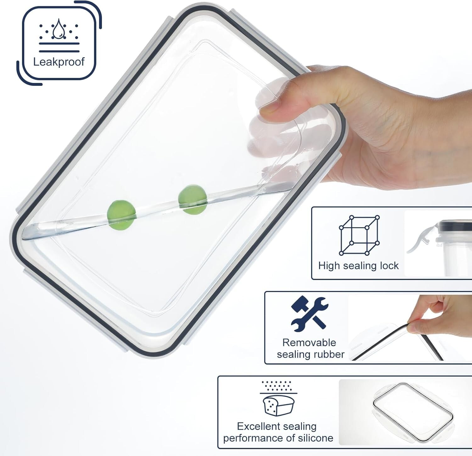 Complete 60-Piece BPA-Free Storage Set - Snap Closure, Labels & Marker Included