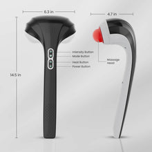 Load image into Gallery viewer, Portable Percussion Massager with 3 Heat-Enabled Dual Heads for Full-Body Relief