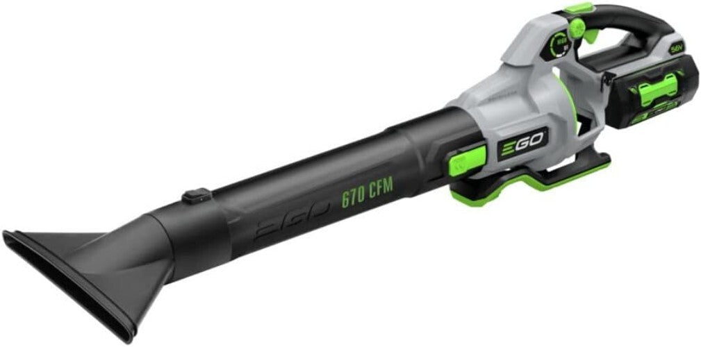 Ergonomic 670 CFM Electric Leaf Blower - Quiet, Powerful & Battery Operated